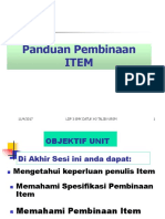 Panduan Pembinaan Item