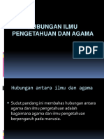 Hubungan Ilmu Pengetahuan Dan Agama