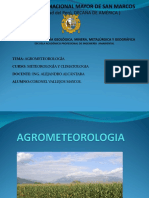 Agrometeorología CORONEL MAYCOL