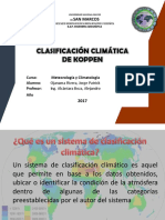 Clasificación Climática (Koppen) - OJANAMA - JORGE