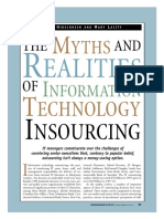 The Myths of Insourcing