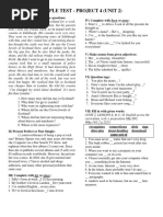 Unit 5 Test for Project 4 | PDF | Tiger