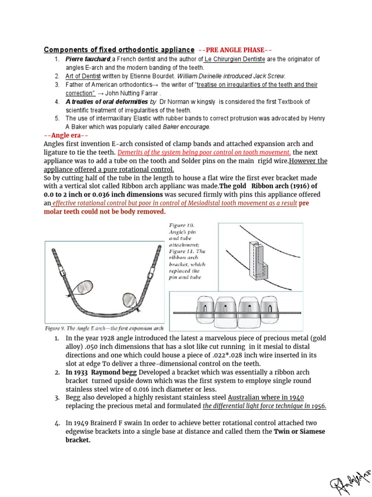 Orthodontia Notes by Dr. Rounik | PDF | Dentistry Branches | Dentistry