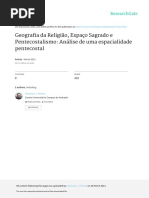 PEREIRA,C.J. & GILFILHO,S.F. - Geografia Da Religião, Espaço Sagrado e Pentecostalismo (RELEGENS)