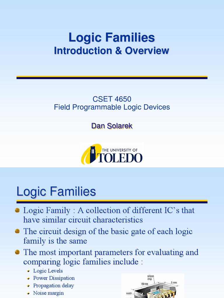 Logic Families Logic Gate Cmos