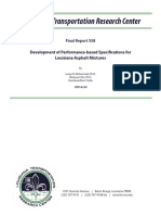 LTRC FInal Report 558 Development of Performance-Based Specifications For Louisiana Asphalt Mixtures