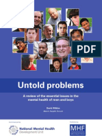 Untold Problems a Review of the Essential Issues in the Mental Health of Men and Boys