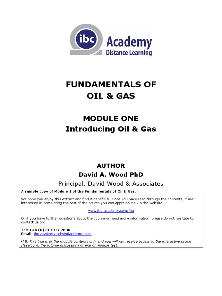 Fundamentals of Oil and Gas Petroleum Reservoir Petroleum