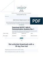 Get Unlimited Downloads With A 30 Day Free Trial: Download SATIP-T-492-01 Communication Systems Rev 1