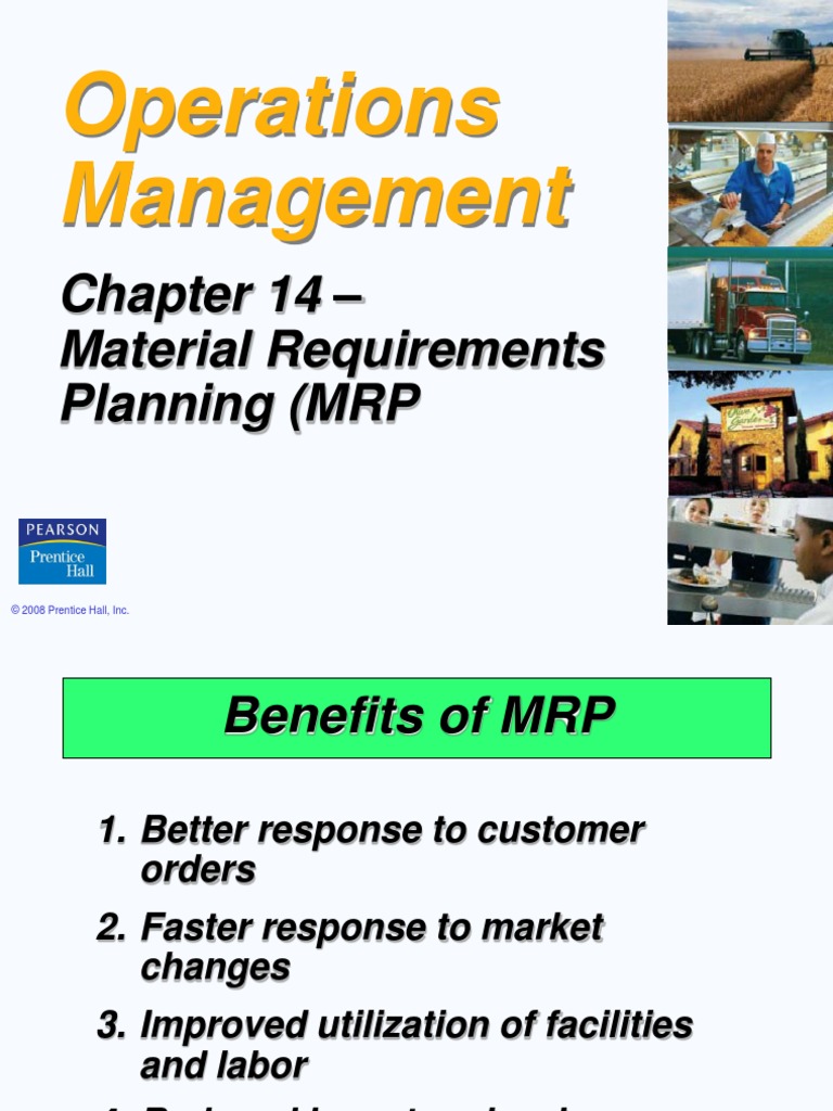 Operations Management MRP | PDF | Economic Sectors | Supply Chain ...