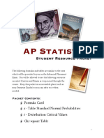 AP Statistics Formula