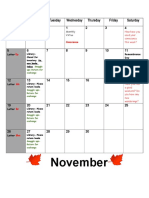 FDK November Calendar