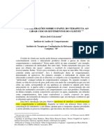 Consideracoes Sobre Papel Terapeuta - HÉLIO JOSÉ GUILHARDI