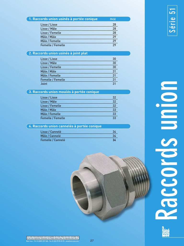 Catalogo de Accesorios de Acero Inoxidable Marca Béné Inox | PDF
