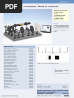 Fourier Optics – 4f Arrangement – Filtering and Reconstruction