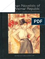 German Novelists of The Weimar Republic Intersections of Literature and Politics Studies in German Literature Linguistics and Culture PDF