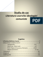 Studiu-De-caz - Literatura Aservita Ideologiei Comuniste