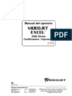 Manual de Operario Videojet Excel 2000 PDF