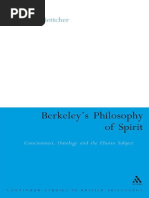 Bettcher - Berkeley's Philosophy of Spirit. Consciousness, Ontology and The Elusive Subject