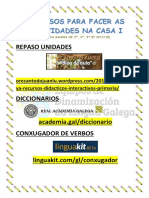 Recursos para Facer As Actividades Na Casa