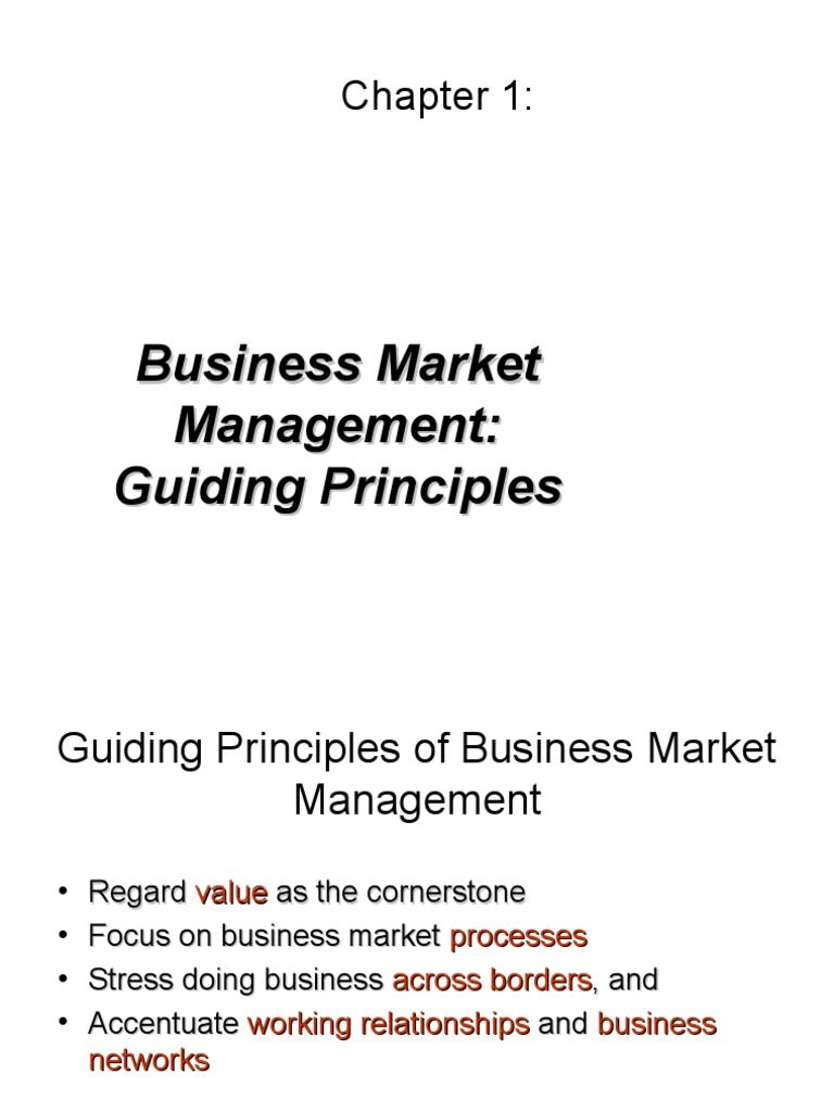 Business Market Management Principles | PDF | Business | Finance ...