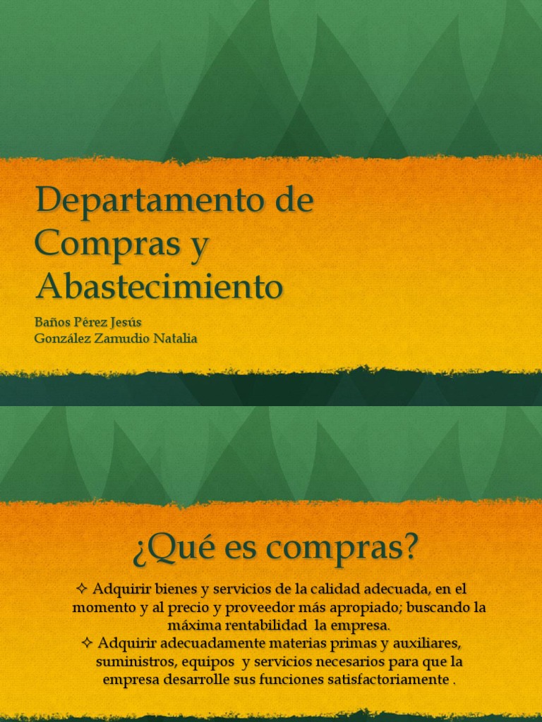 Compras y Abastecimiento Efectivo | PDF | Calidad (comercial ...