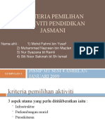 Infrastruktur Dan Tenaga Pengajar Dalam Pemilihan Aktiviti Pendidikan Jasmani