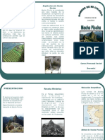Machu Picchu Triptico 2 PDF