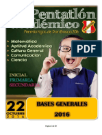 Bases Generales Pentatlón 2016