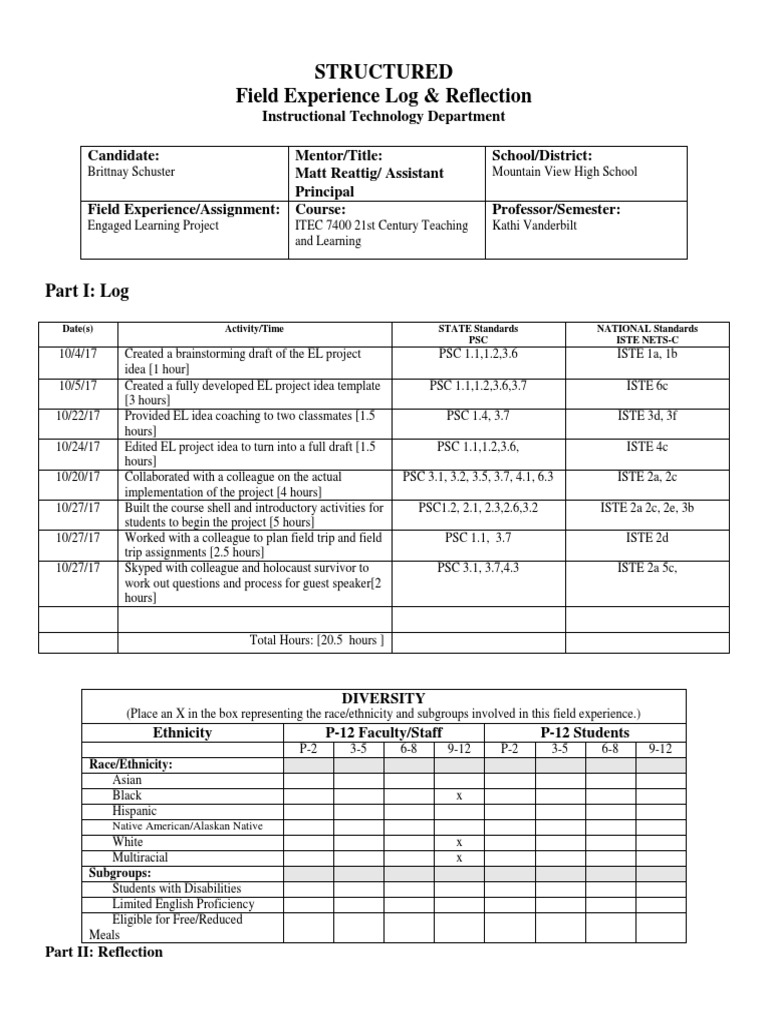Field Experience in Educational Technology | PDF | Race And Ethnicity ...