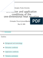 One Dimensional Flow Derivations