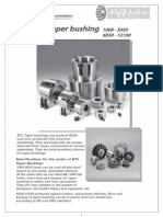 Taper Lock Bushing Data Sheet