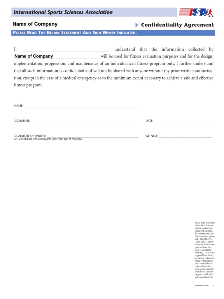 ISSA Client Intake Forms | PDF | Hypertension | Physical Exercise