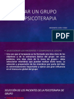 Crear Un Grupo de Psicoterapia