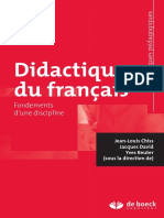 Chiss, J. L., David, J. y Reuter, Y. (----) Didactique Du Francais