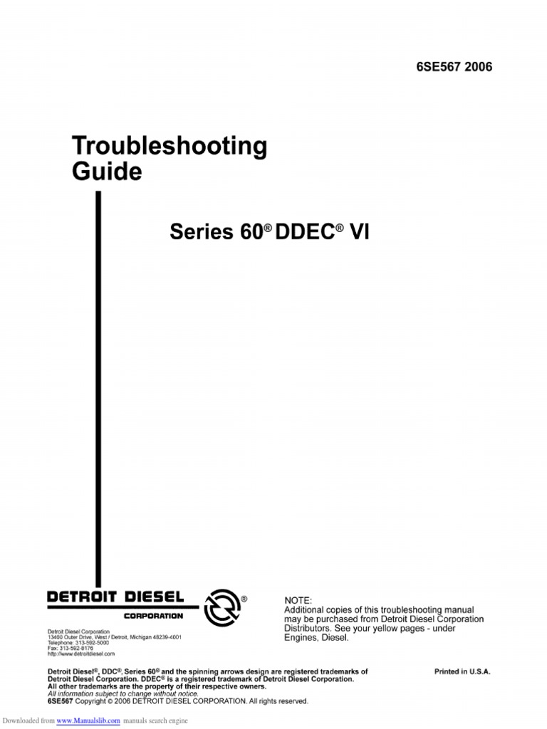 Series 60 Ddec Vi | Troubleshooting | Welding ddec v schematic 