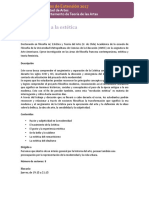 Curso Introduccion A La Estetica PDF 143 KB