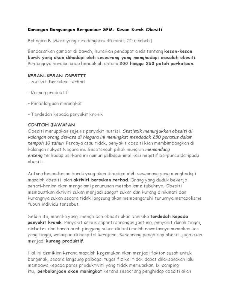 Contoh Karangan Berdasarkan Bahan