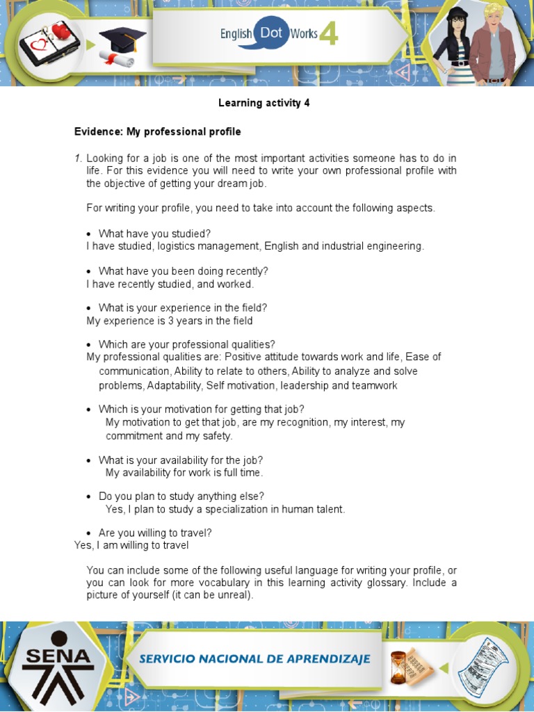 Crafting Your Professional Profile | PDF | Motivation | Motivational