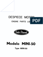 Despiece Motor Modelo Mini