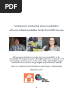 Advancing participatory monitoring for accountability in sustainable development agenda through multi-actor and multi-level partnerships and web based tools
