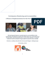 Advancing participatory monitoring for accountability in sustainable development agenda through multi-actor and multi-level partnerships and web based tools