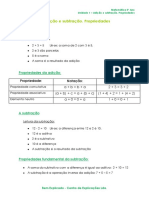 1.2 - AdiÃ§Ã£o e subtraÃ§Ã£o. Propriedades - Ficha Informativa