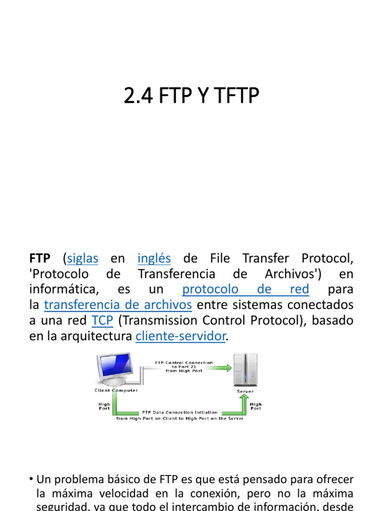 2.4 FTP y TFTP | PDF | Protocolo de transferencia de archivos ...