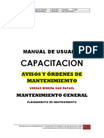 Manual Avisos Mantenimiento Minera