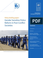 Gender Sensitive Police Reform Policy Brief 2007