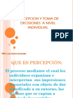 Percepcion y Toma de Desiciones