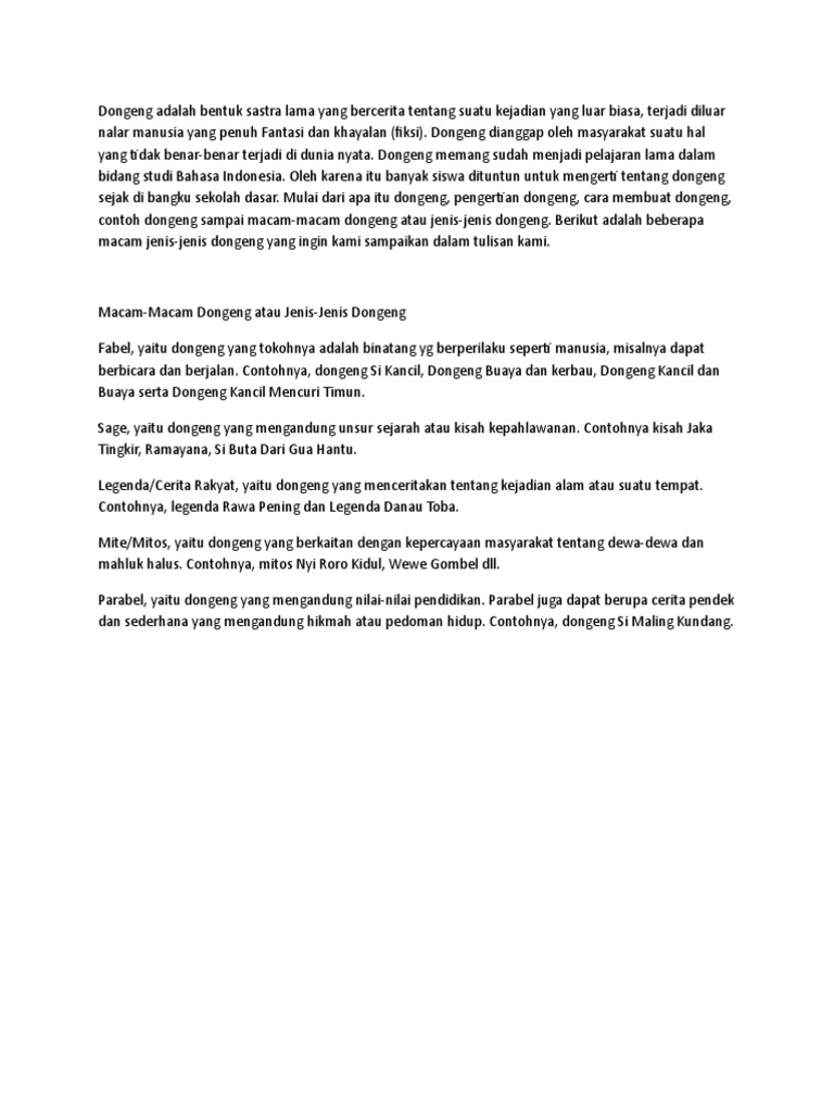 Dongeng Adalah Pdf