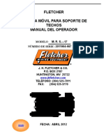 Manual Operador MRS (Soporte Movil para Techos) FLETCHER MINING EQUIPMENT