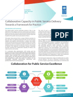 Collaborative Capacity in Public Service Delivery - Towards A Framework For Practice